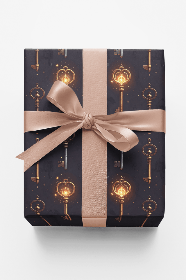 Arcane Key Questline Glossy Wrapping Paper - London Penny Gift Wrap