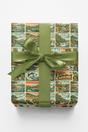 South Carolina Postcard Memories - London Penny Gift Wrap