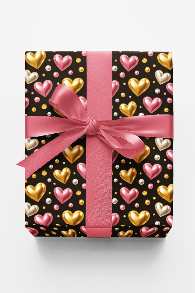 Rose ‘Gold Confetti - London Penny Gift Wrap