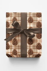 Plaid & Pinecones - London Penny Gift Wrap