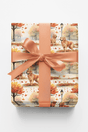 Golden Retriever Fall - London Penny Gift Wrap