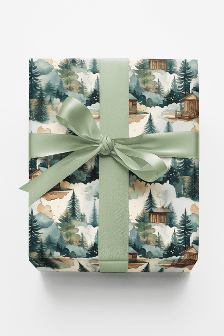 Cozy Cabin - London Penny Gift Wrap