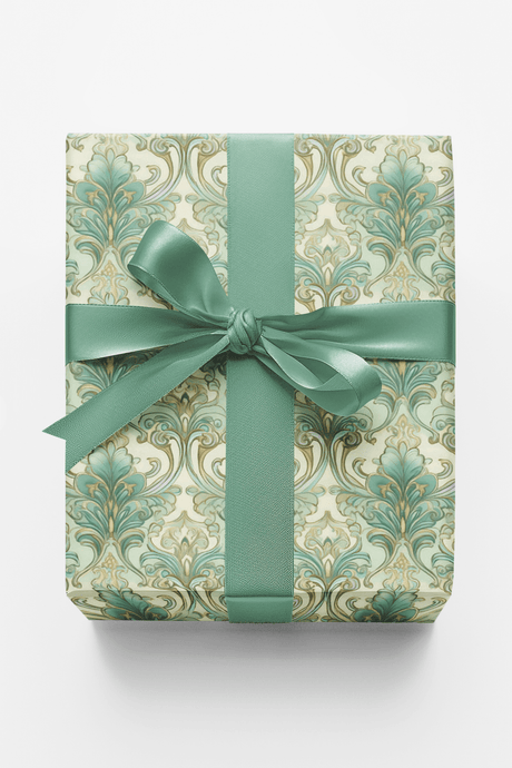 Pastel Baroque: Iced Pistachio - London Penny Gift Wrap