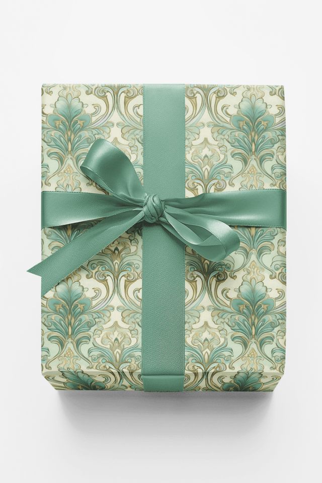 Pastel Baroque: Iced Pistachio - London Penny Gift Wrap