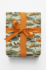 Maine Postcard Memories - London Penny Gift Wrap