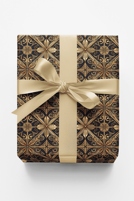 Baroque Scroll Tile - London Penny Gift Wrap