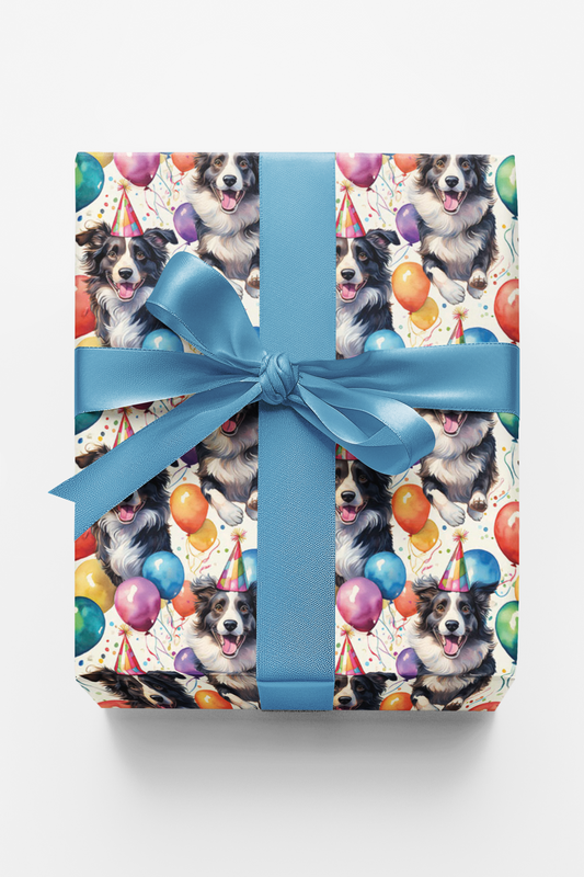 Border Collie Birthday Balloons