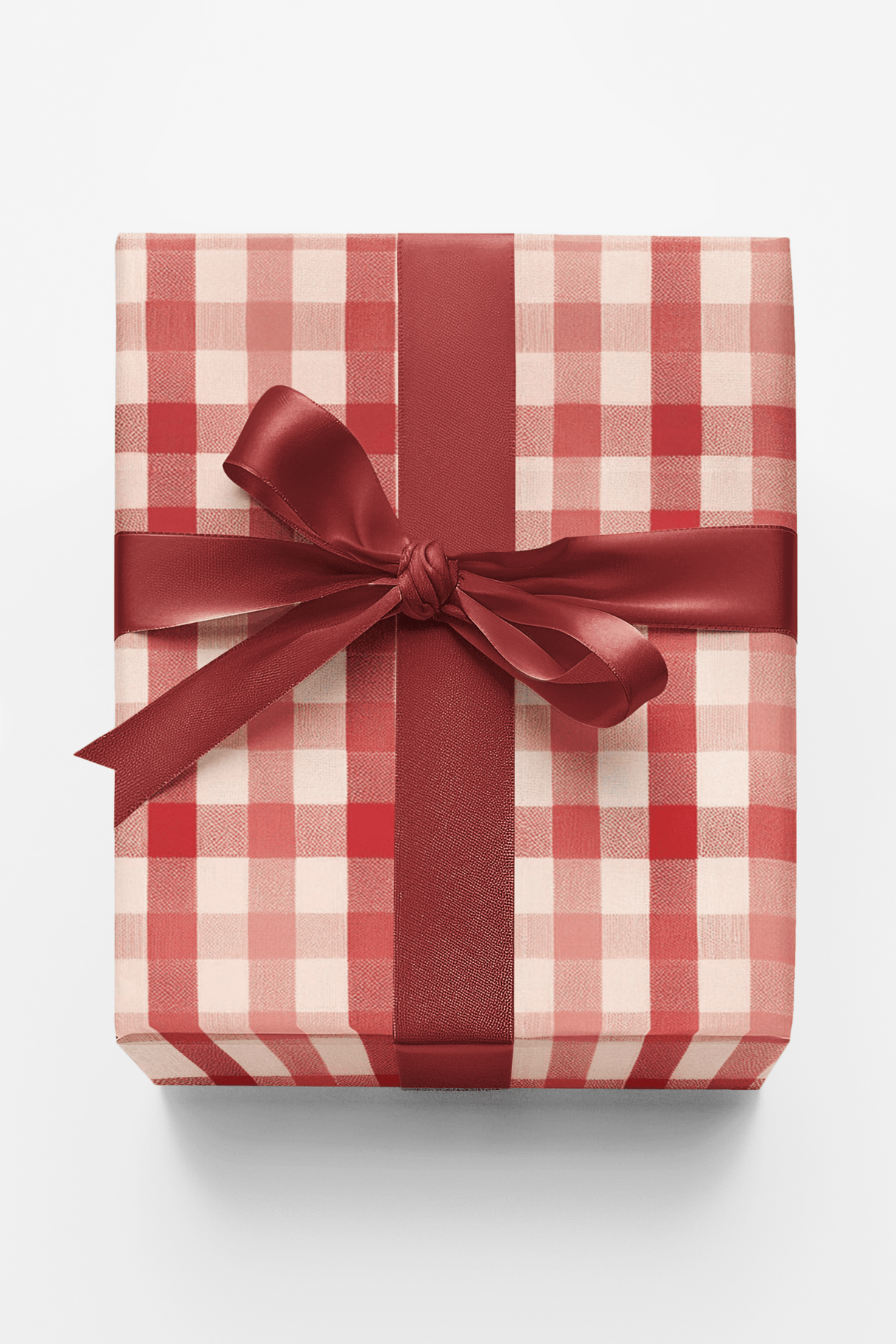 Gingham Gala Classic Red - London Penny Gift Wrap