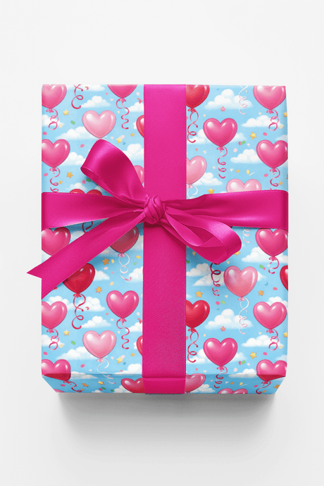 Heart Balloon Parade - London Penny Gift Wrap