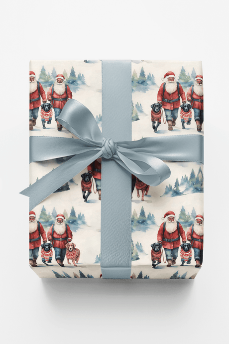 Santa's Dog Parade - London Penny Gift Wrap