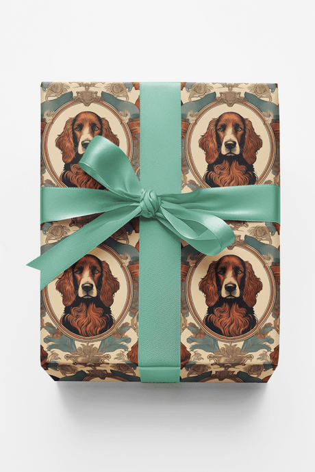Irish Setter Classic Toile - London Penny Gift Wrap