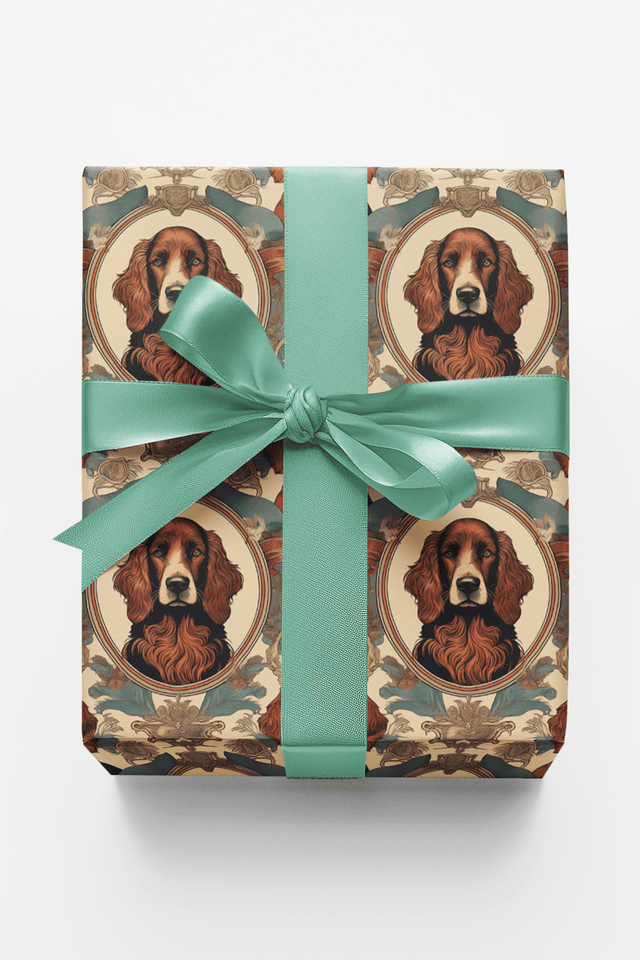 Irish Setter Classic Toile - London Penny Gift Wrap