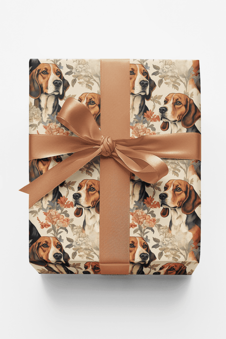 Beagle Classic Toile - London Penny Gift Wrap