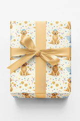 Golden Hanukkah Joy - London Penny Gift Wrap
