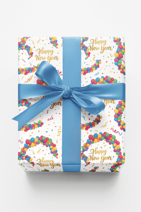 Festive New Year - London Penny Gift Wrap