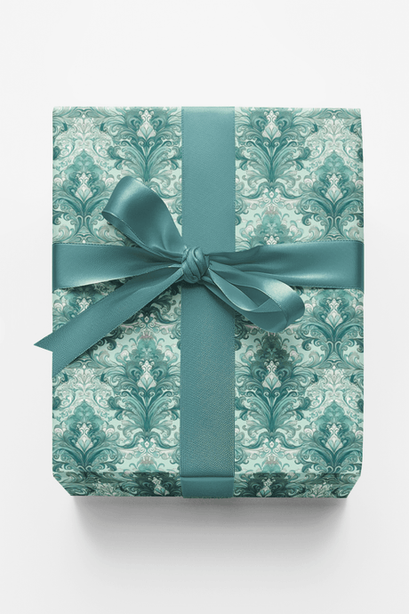Pastel Baroque: Seafoam - London Penny Gift Wrap