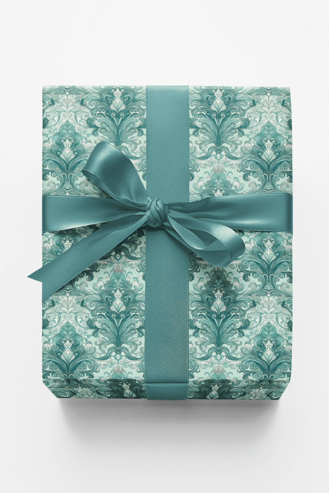 Pastel Baroque: Seafoam - London Penny Gift Wrap