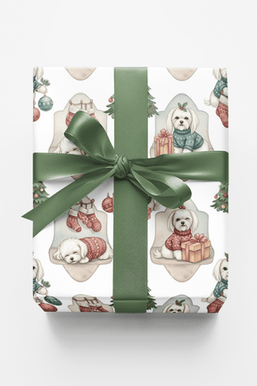 Maltese Holiday Sweaters - London Penny Gift Wrap