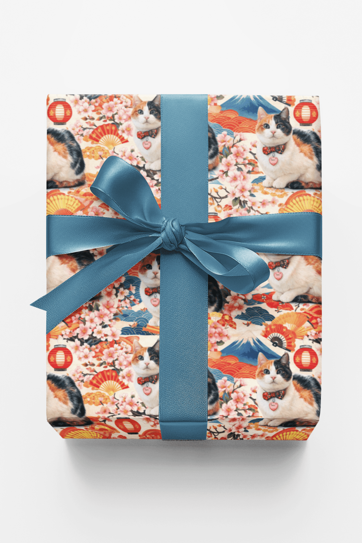 Japanese Bobtail Blossoms - London Penny Gift Wrap