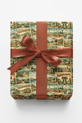 Pennsylvania Postcard Memories - London Penny Gift Wrap