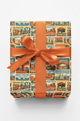 Utah Postcard Memories - London Penny Gift Wrap