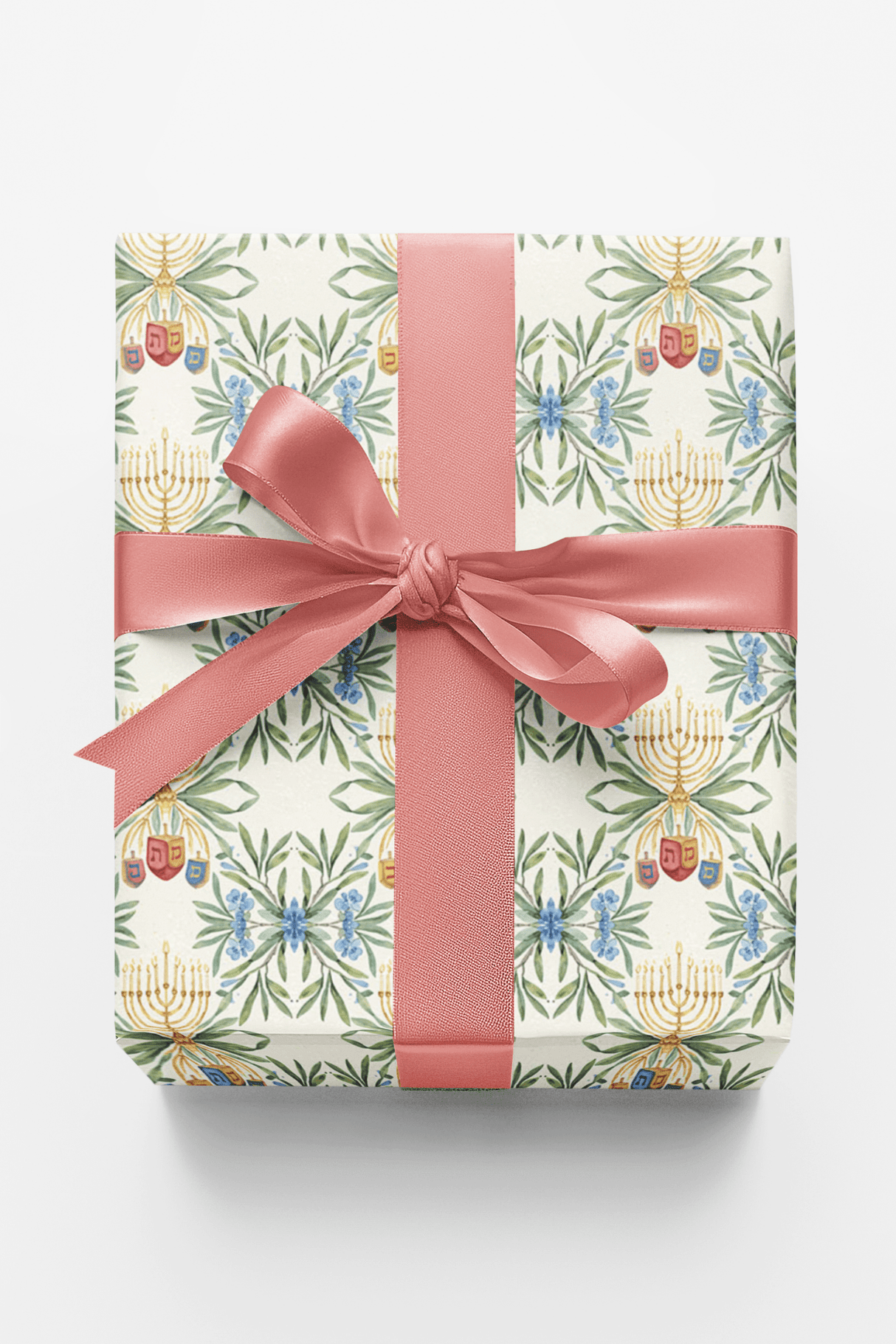 Hanukkah Florals - London Penny Gift Wrap