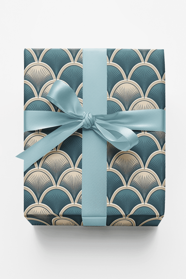 Scallop Sweep - London Penny Gift Wrap