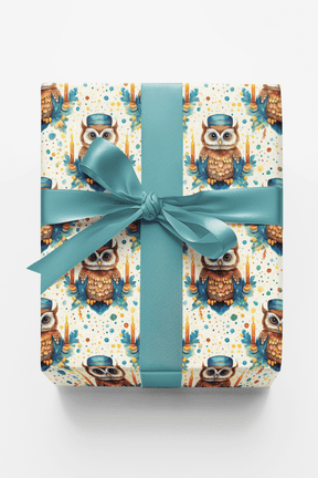 Hanukkah Owls - London Penny Gift Wrap