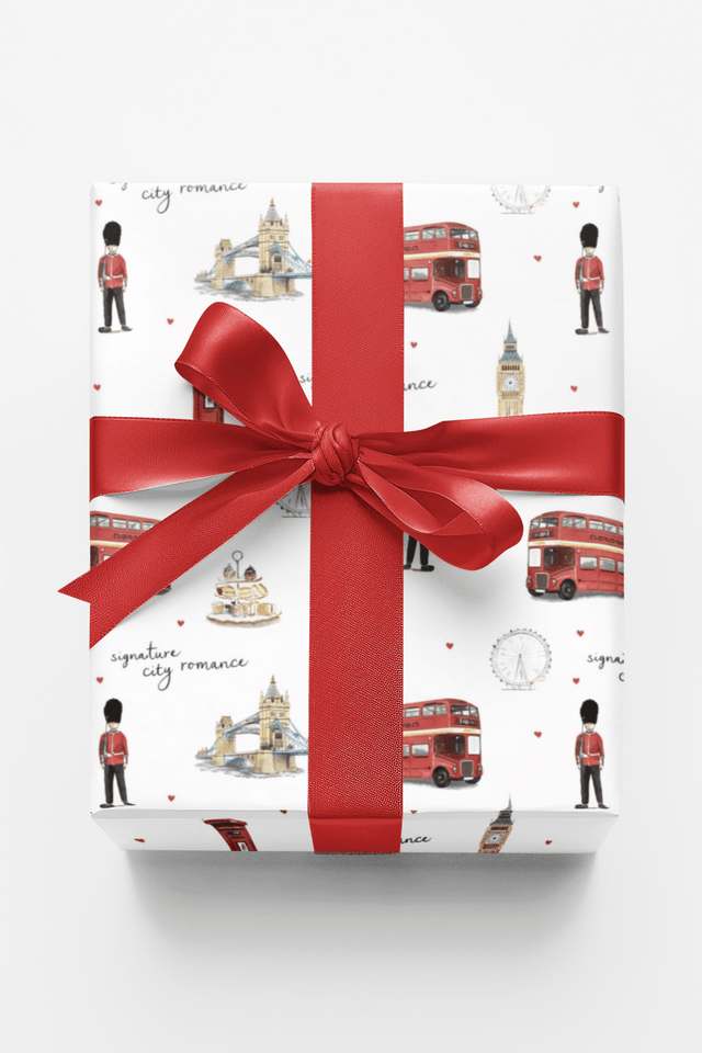London Love Postcards - London Penny Gift Wrap