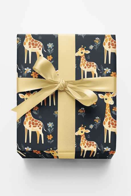 Charming Giraffes - London Penny Gift Wrap