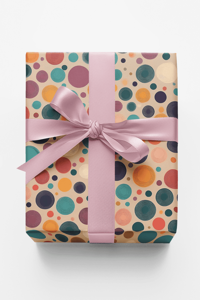 Retro Rhapsody Dots - London Penny Gift Wrap