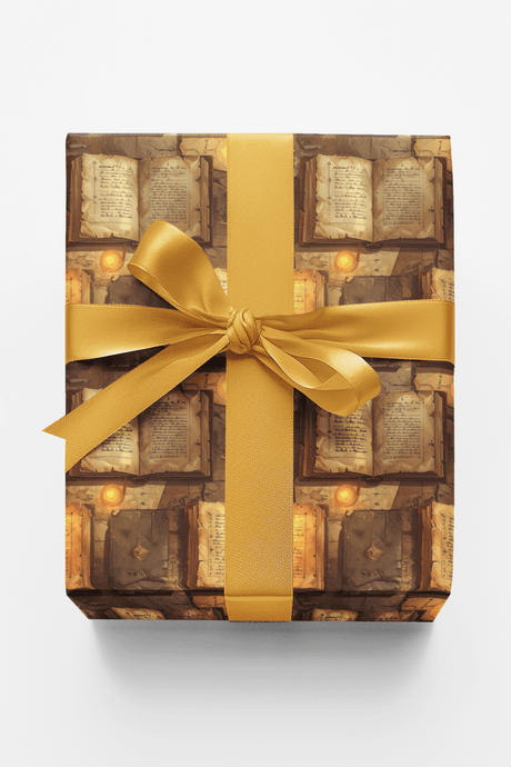 Ancient Quest Journal Glossy Wrapping Paper - London Penny Gift Wrap
