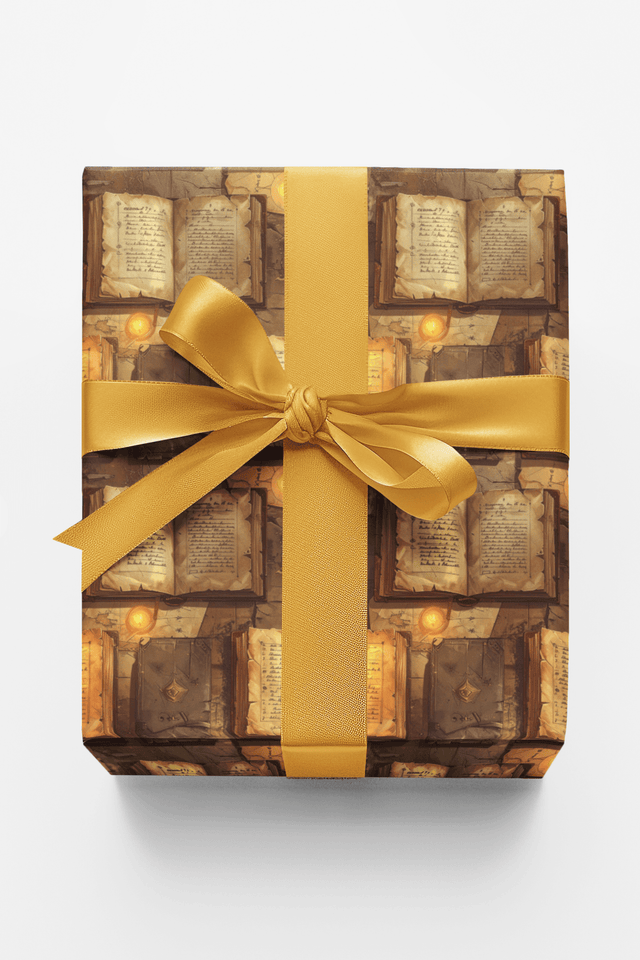 Ancient Quest Journal Glossy Wrapping Paper - London Penny Gift Wrap