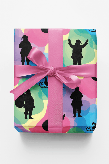 Holiday Silhouettes - London Penny Gift Wrap