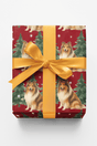 Collie in Winter Pines - London Penny Gift Wrap