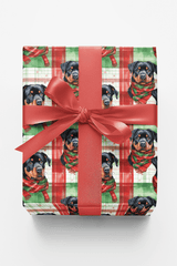 Rottweiler Plaid Parade - London Penny Gift Wrap