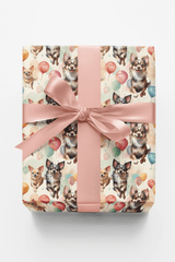 Chihuahua Birthday Balloons - London Penny Gift Wrap