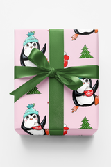 Winter Fun Penguin Wrapping Paper | Michelle Gilsey | Artist Corner