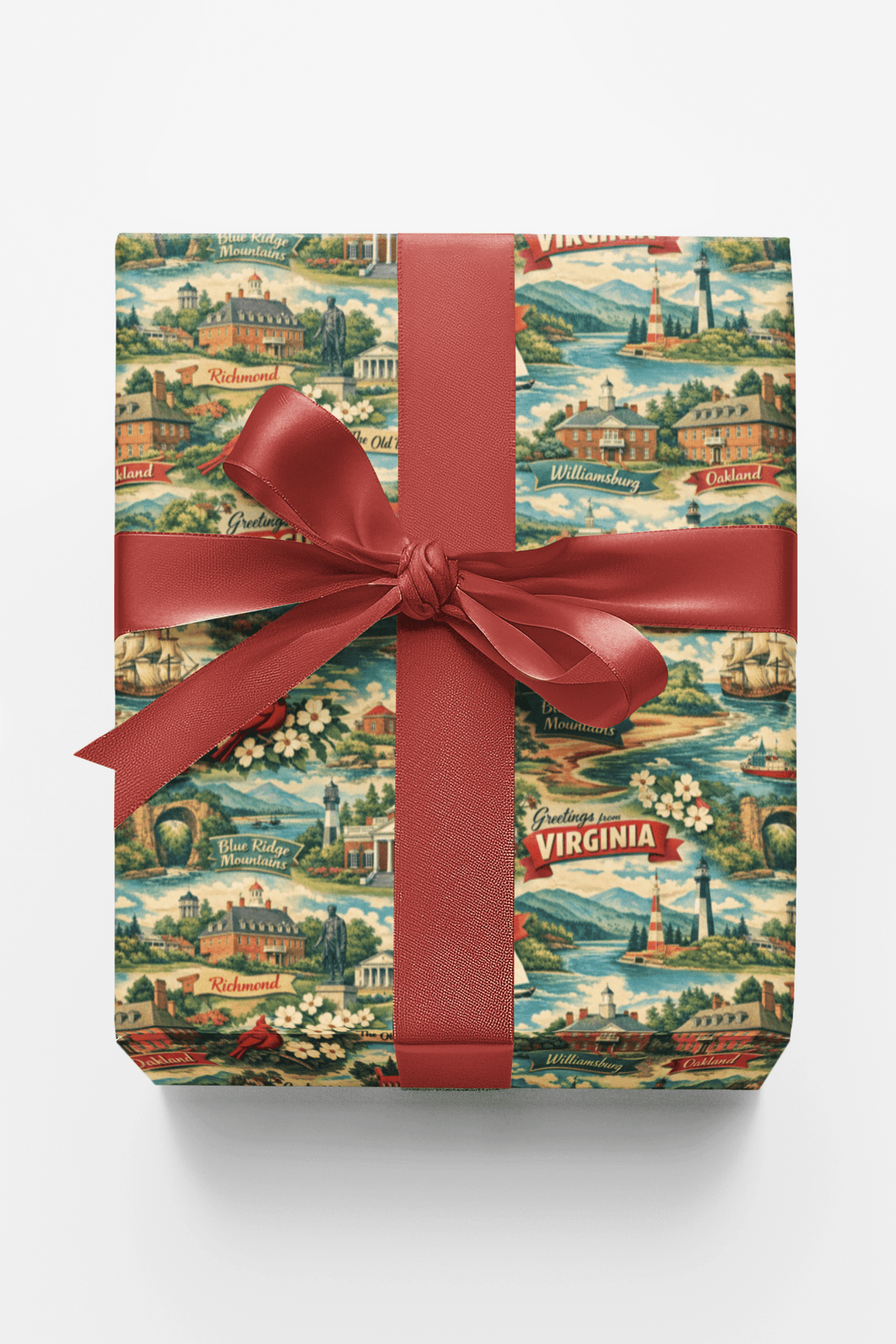 Virginia Postcard Memories - London Penny Gift Wrap