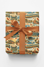 Massachusetts Postcard Memories - London Penny Gift Wrap