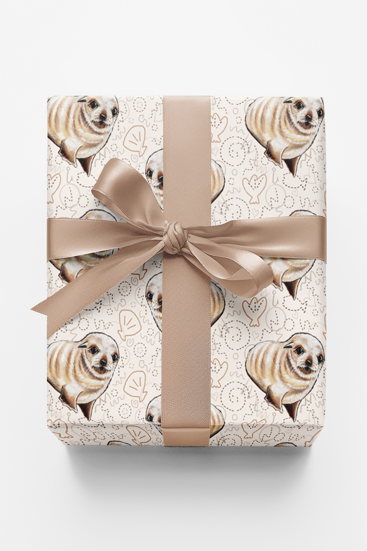 Sand Pup Wrapping Paper | Michelle Gilsey | Artist Corner