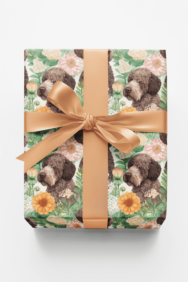 Spanish Water Dog Garden Party - London Penny Gift Wrap