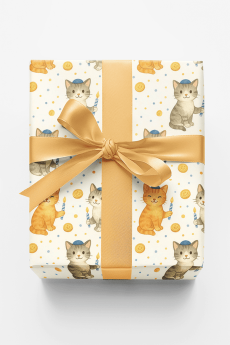 Hanukkah Critters - London Penny Gift Wrap