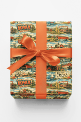 Iowa Postcard Memories - London Penny Gift Wrap