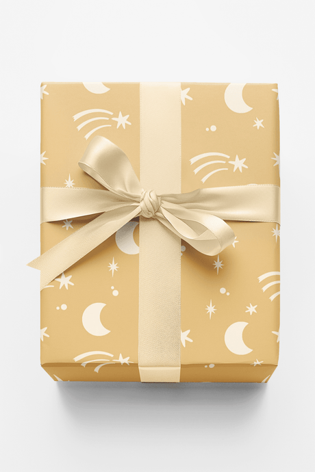 Ochre Orbit - London Penny Gift Wrap