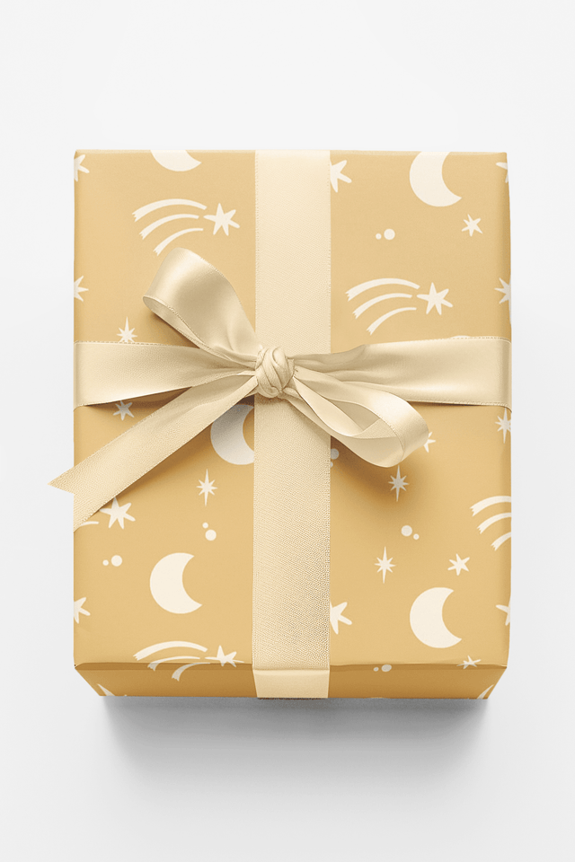 Ochre Orbit - London Penny Gift Wrap