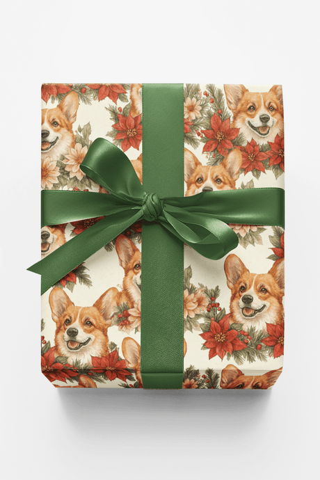 A Very Merry Corgi Christmas - London Penny Gift Wrap
