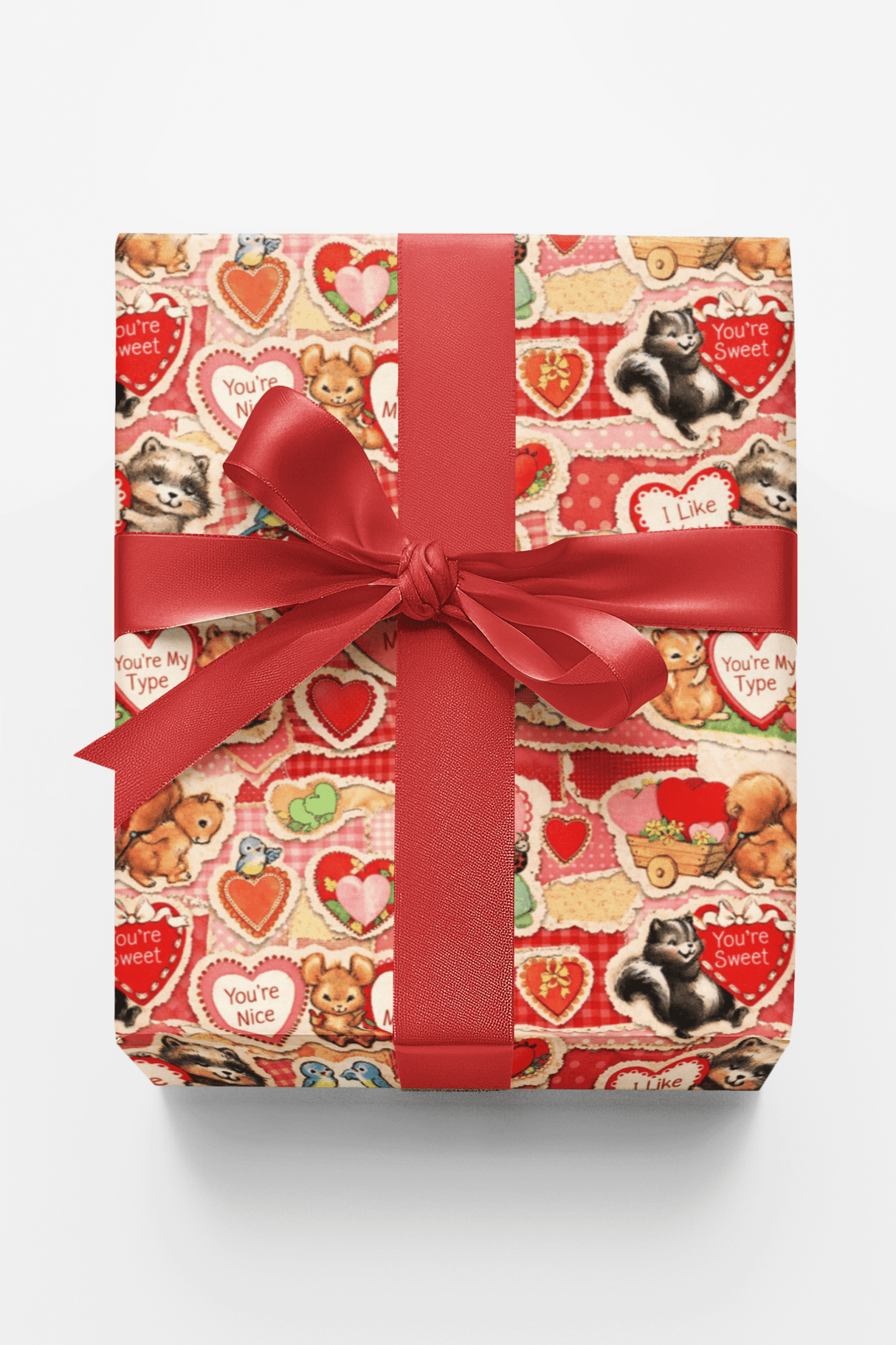 Vintage Valentine Collage - London Penny Gift Wrap