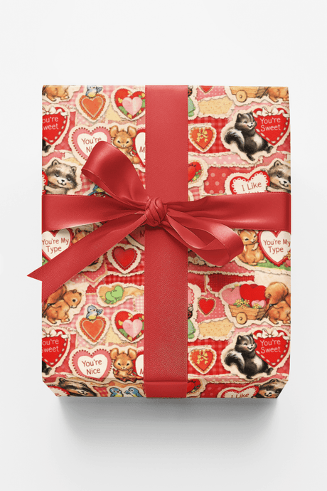 Vintage Valentine Collage - London Penny Gift Wrap