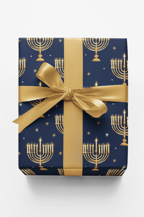 Menorah Glow - London Penny Gift Wrap